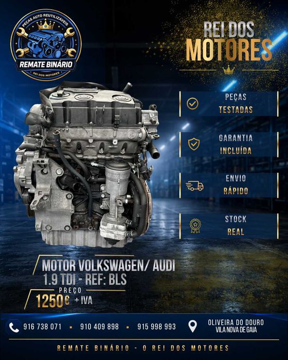 Motor VW/Audi/Skoda 1.9 TDI 105cv BLS