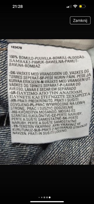 Spodnie jeansy Levi’s 501 wysoki stan M
