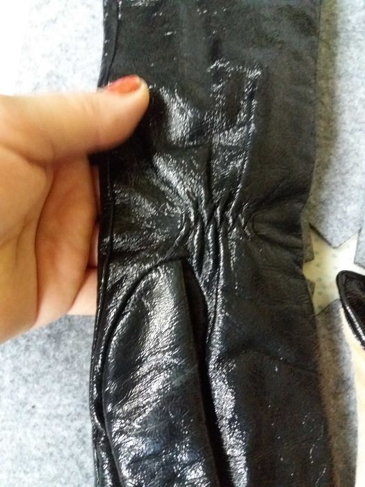 Высокие/ 7.5 р /женские кожаные  перчатки