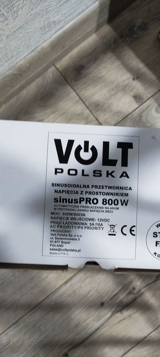 інвертор Volt Polska SINUS PRO 800 E 12/230V 500/800W