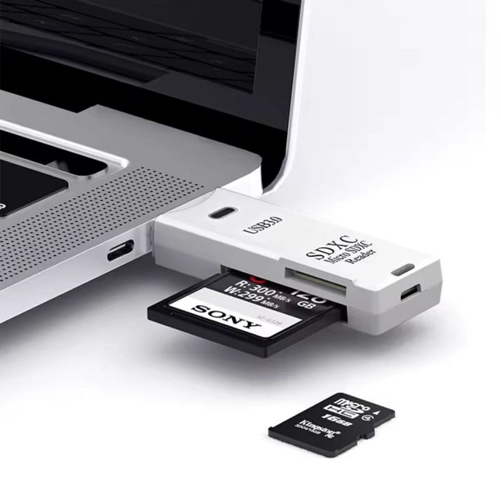 Кардрідер 2-в-1 USB 3.0,  для карт пам'яті SD та microSD (TF)