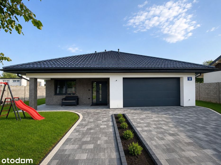 Na sprzedaż – nowoczesny dom parterowy  162 m² + 80 m² poddasza