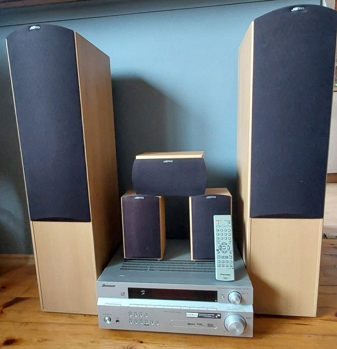 Amplituner Pioneer VSX-417-S plus kolumny Jamo 5:1 Sprawny
