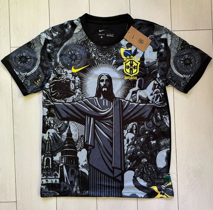 Футболка Nike Brazil, розмір M, L, XL. Футболка Nike чорна.