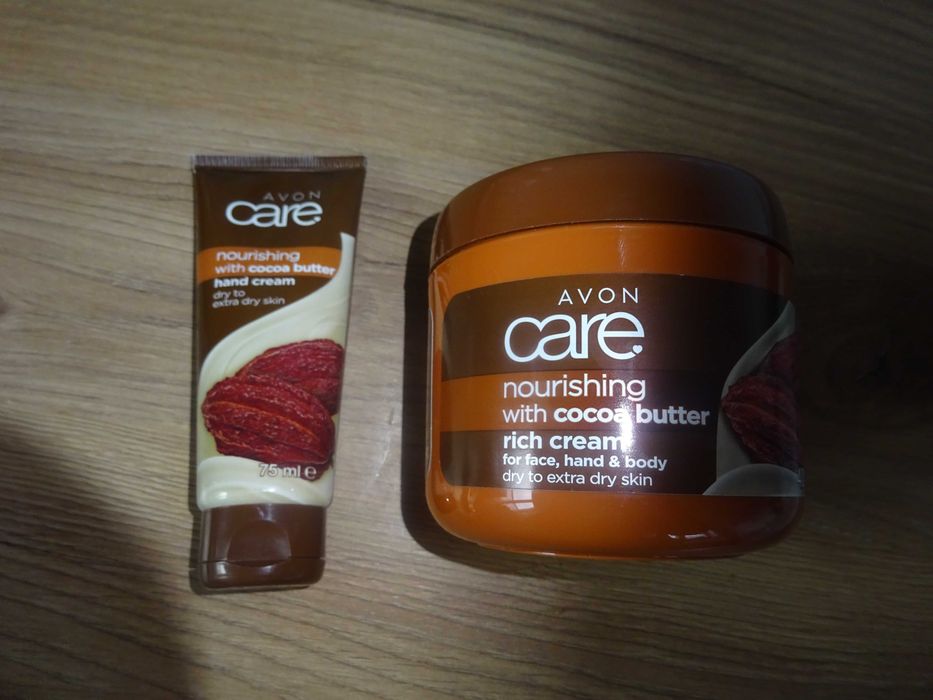 odżywczy krem do ciała i twarzy z masłem kakaowym 400 ml i krem do rąk