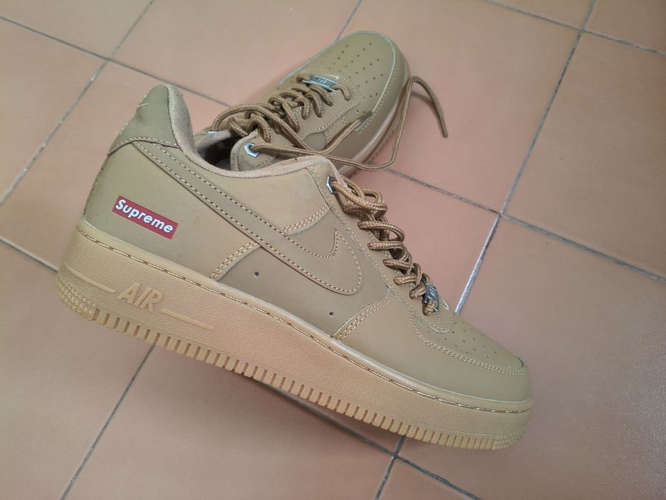 Sapatilhas / Tênis Nike Air Force 1 Low Supreme Flax.