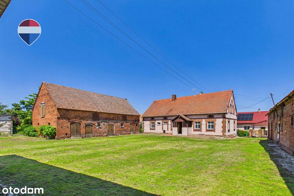 Dom z zabudowaniami, duża działka i wiejski klimat