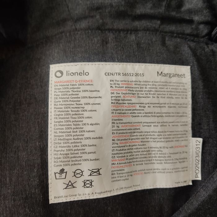 Nosidełko Lionelo