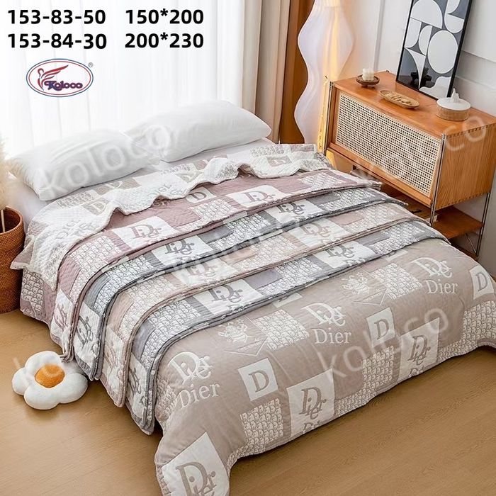 Натуральне двосторонні муслінові накидки покривала, на дві боки Koloco