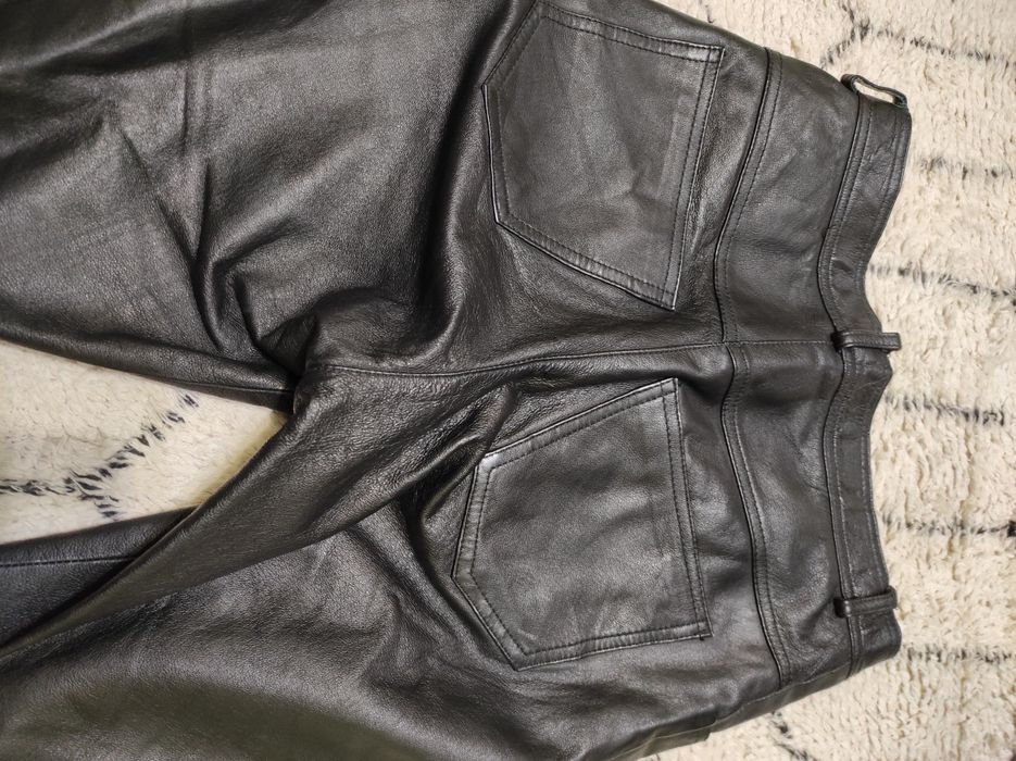 Мото штани шкіряні Front 44р. М натуральна шкіра