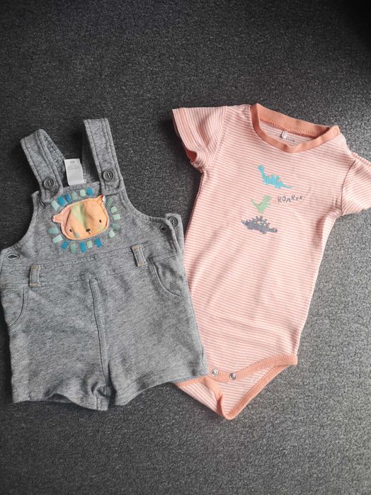 Zestaw niemowlęcy body + spodenki 62/68 C&A Cool Club
