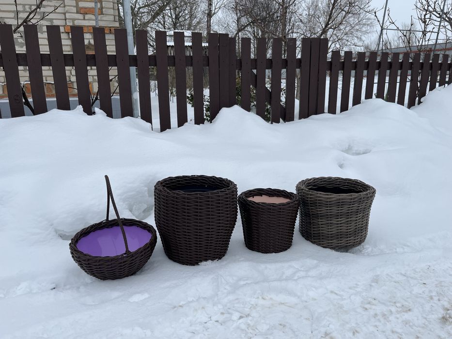 Кошики з ротанга