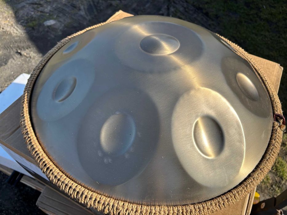 Antetok Metalowy Bęben Handpan D-dur 10 tonów 22 cale z torbą GOLD