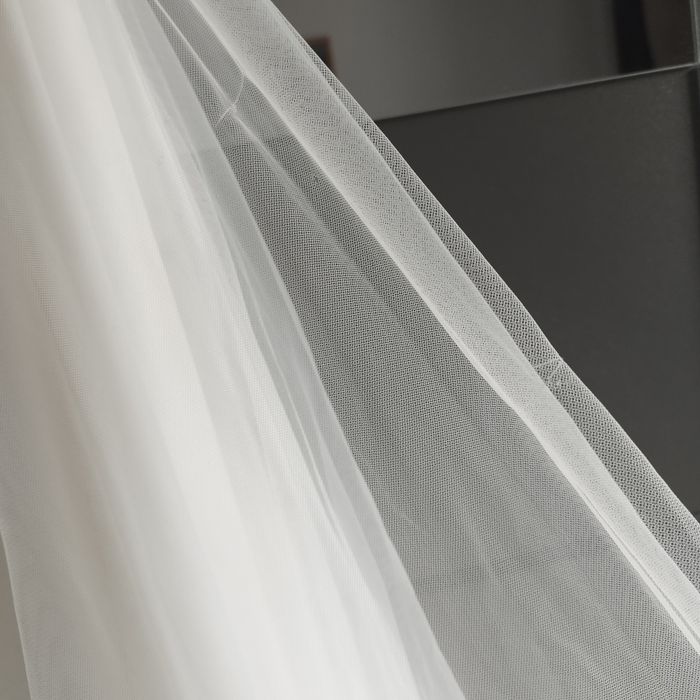 Spódnica ślubna s  zdobiona tiulowa lekka miękka kremowa