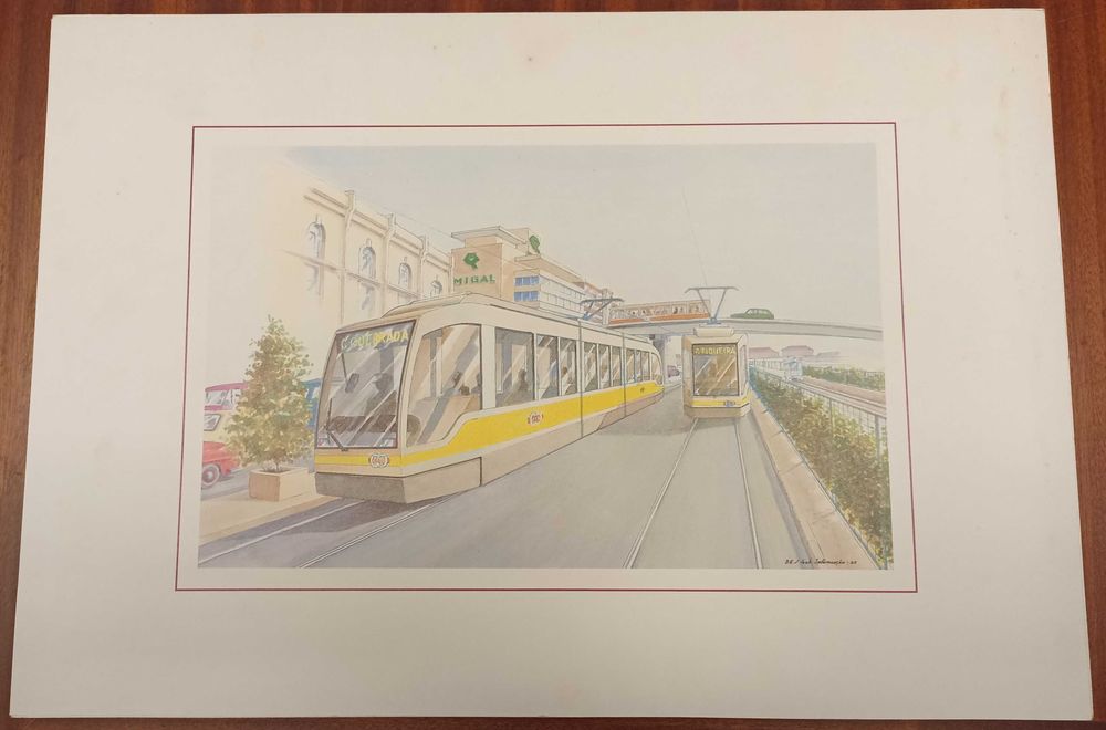 Gravura ELÉTRIICO DE LISBOA , Avenida 24 de Julho