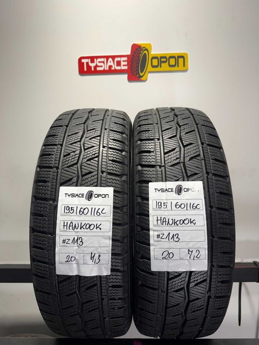 Opony Zimowe 195/60/16C Hankook WinterIceptLV #Z113