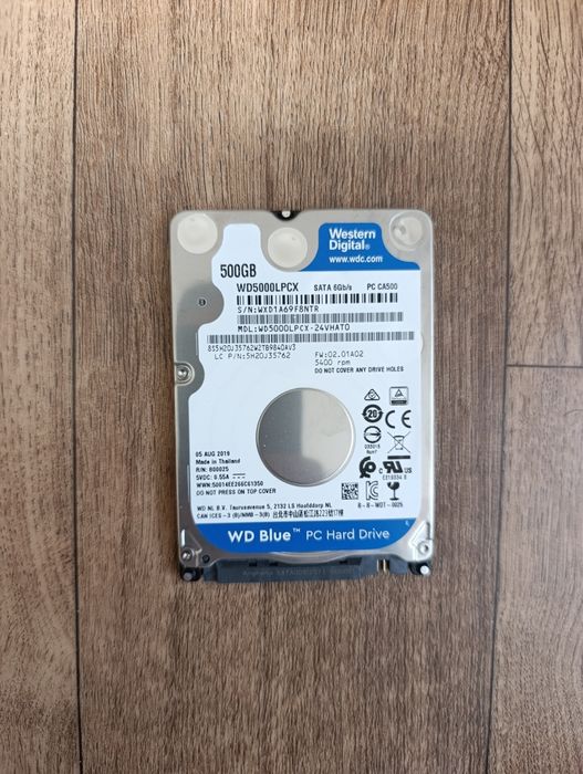 Жорсткий диск WD Blue 2.5" 500 GB (WD5000LPCX)