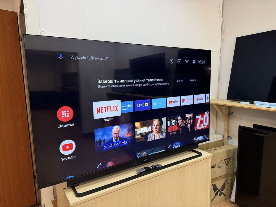 Телевізор 65" Metz 65MUB8101 4K Ultra HD / Android TV / Німеччина
