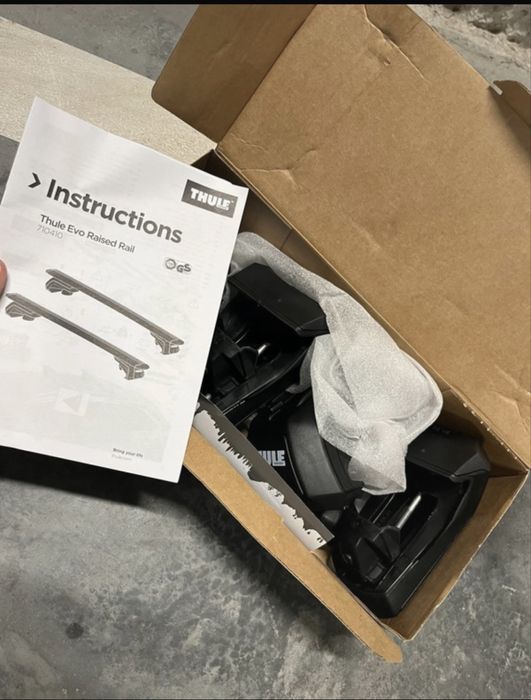 Thule Belki Square Bar Evo 127cm + Evo Raised Rail - GLB MERCEDES