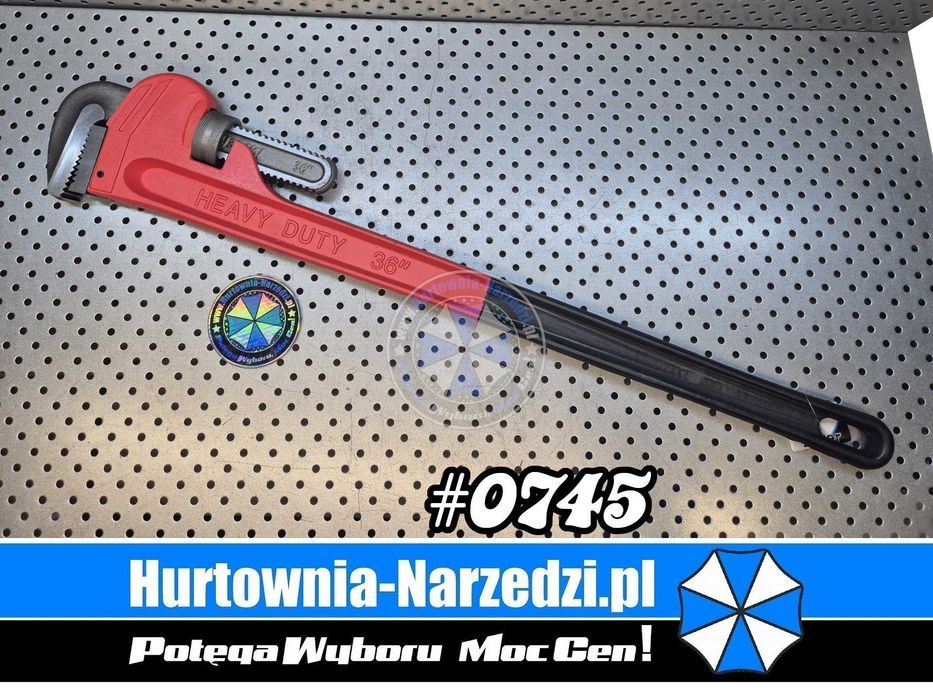 Duży Klucz nastawny do rur STILLSON 36" 900mm duży klucz do rur przemysłowy klucz do rur nastawny klucz do rur 36" stillson 36"