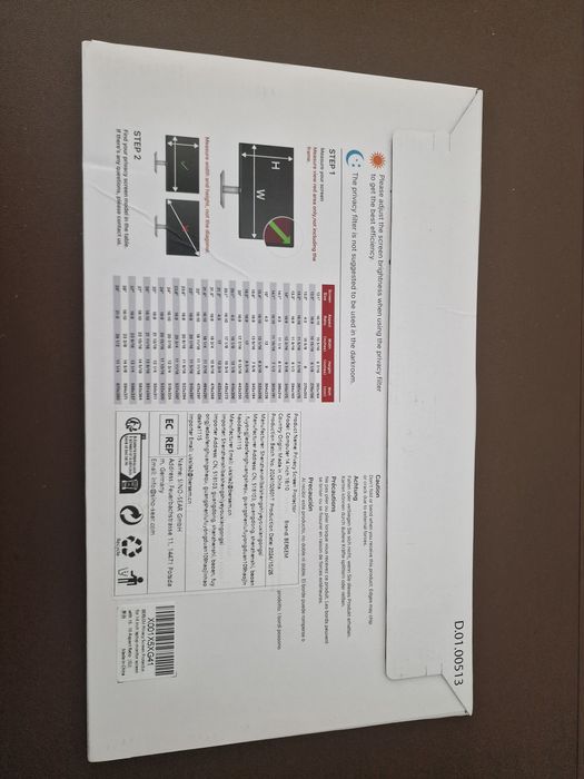 Película de proteção 14'' - Privacidade, UV e Brilho (Novo)