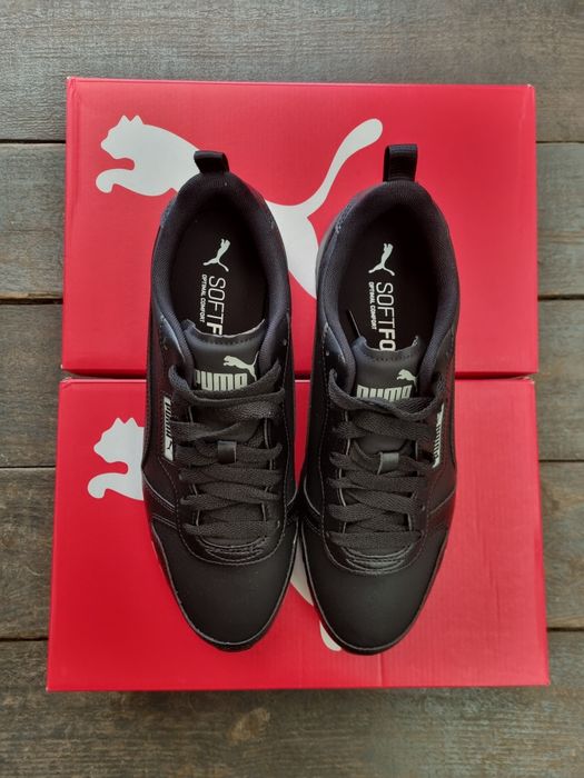 Кросівки чоловічі ПУМА (PUMA R78 SL) чорний шкіра