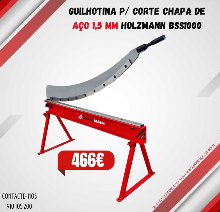 Guilhotina faca Cisalha Bacalhoeira p/ corte chapa de aço 1,5 mm JL20