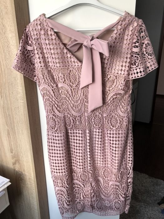 Sukienka pudrowy róż