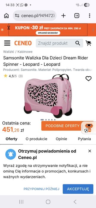 Walizka jezdzik , kotek