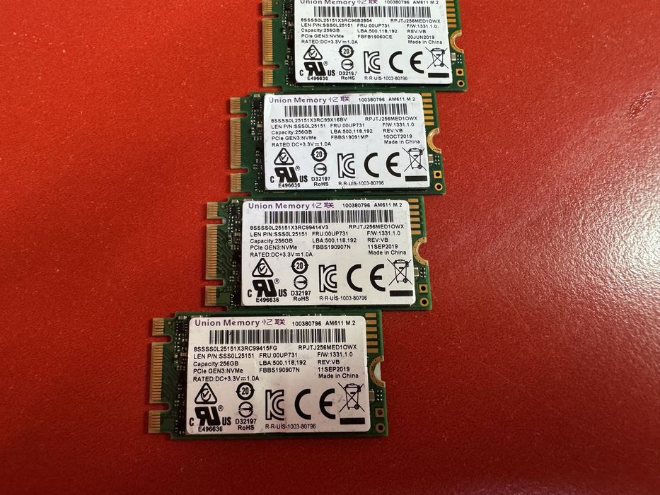 SSD диск Union Memory AM611 256Gb NVMe PCIe M.2 2242