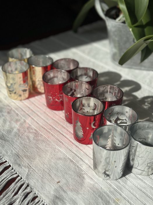 Castiçais (Tea lights) de Natal