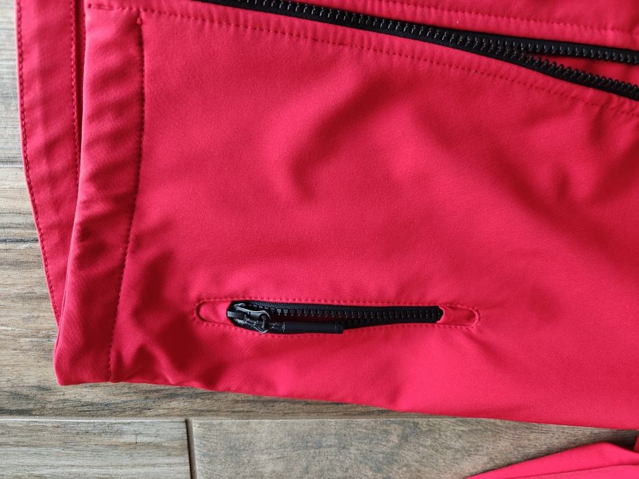 Kurtka Softshell wiatroodporna membrana 5000 chłopięca czerwona 134 4F