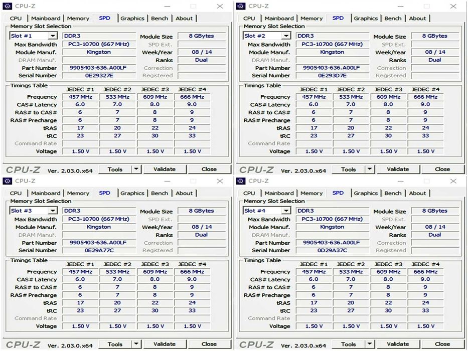 DDR3 32GB KingSton HyperX BLu 10600 -Komputer