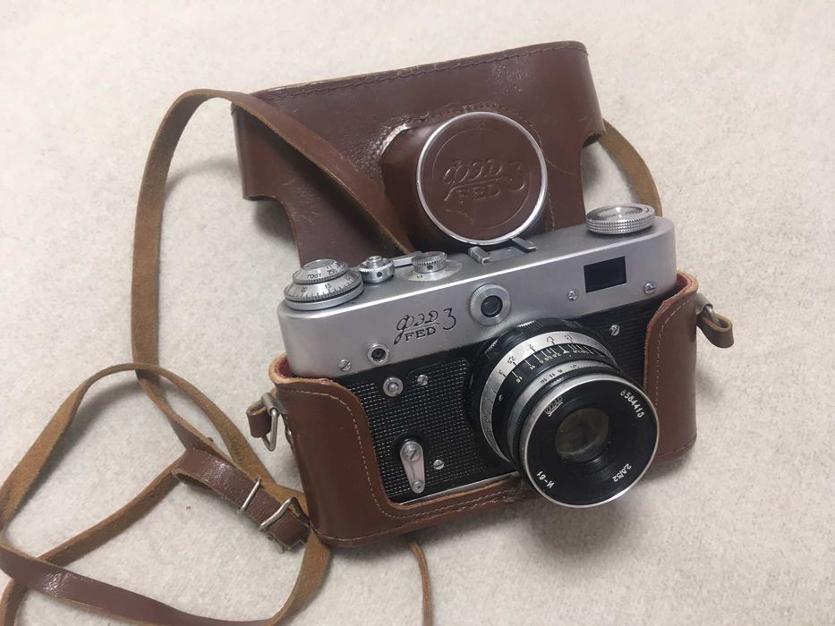 Stary aparat fotograficzny FED-3 PRL ZSRR zadbany