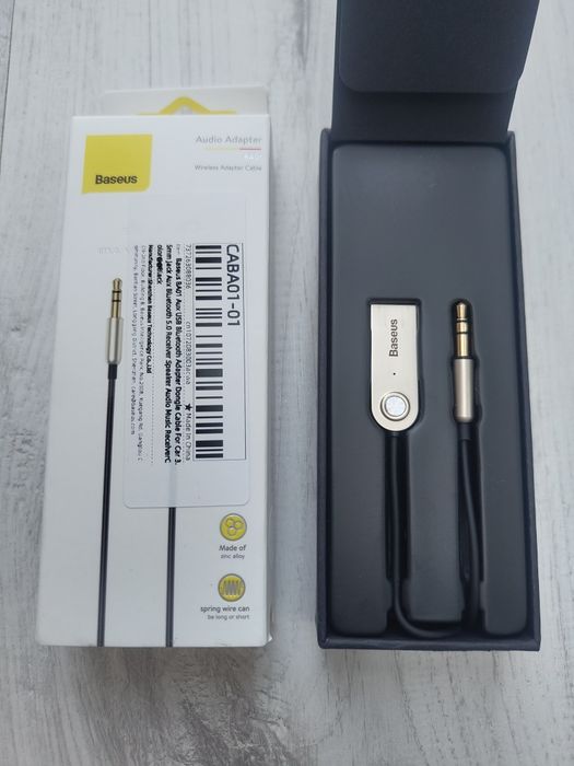 Adapter USB Baseus BA01 Bluetooth 5.0 – AUX 3.5 mm do auta / głośniki