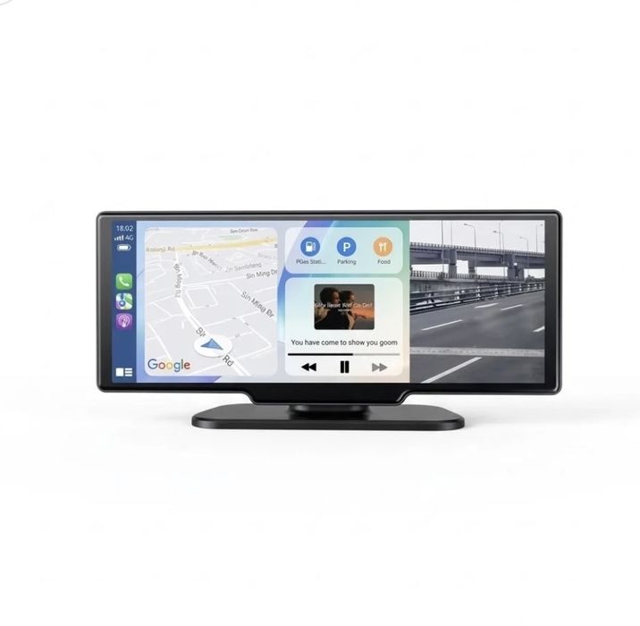 Ecrã CarPlay 10,26” para Carro – CarPlay Sem Fios, Android Auto, Bluetooth e Multimédia