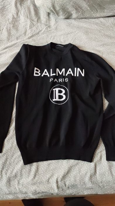 Orginalny męski sweter balmani paris nowy