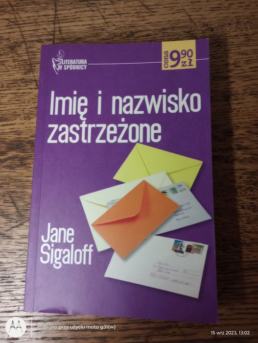 Imię i nazwisko zastrzeżone. Jane Sigaloff