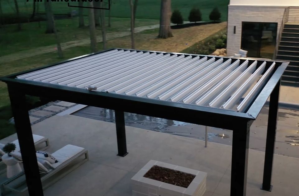 Altana ogrodowa pergola aluminiowa do ogrodu 3x4 300x400