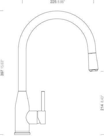 Bateria kuchenna wylewka Schock KAVUS White Gold