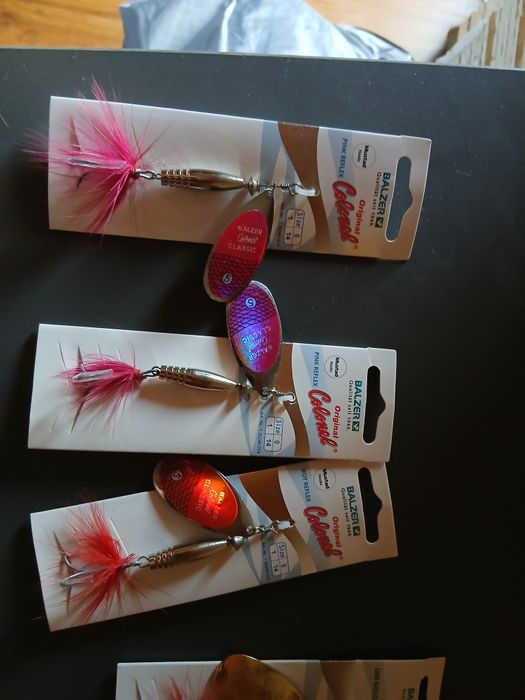3 nowe obrotówki wędkarskie balzer rozmiar 5
