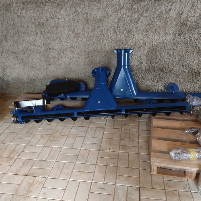 Шнековий навантажувач 219*7м, гвинтовий конвеєр, протруювач, погрузчик