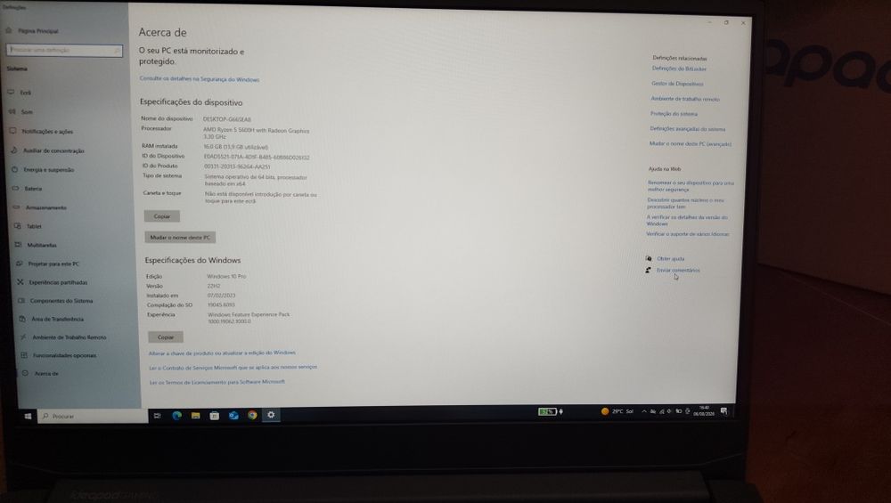 Portátil Lenovo Ideapad Gaming 3