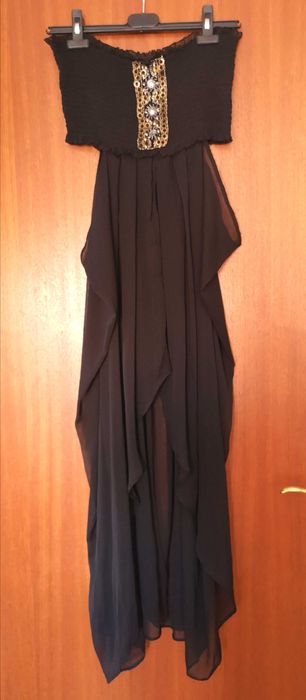 Primark Black Flowy Tunic with Sheer Panels, Size S – Never Worn64552862990721121