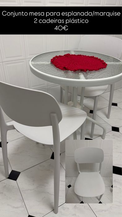 Mesa de jardim/sacada