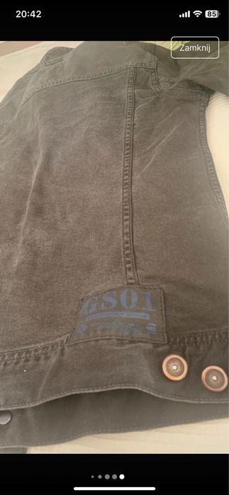 Kurtka jeansowa ponadczasowa czarna G-star raw M-cl