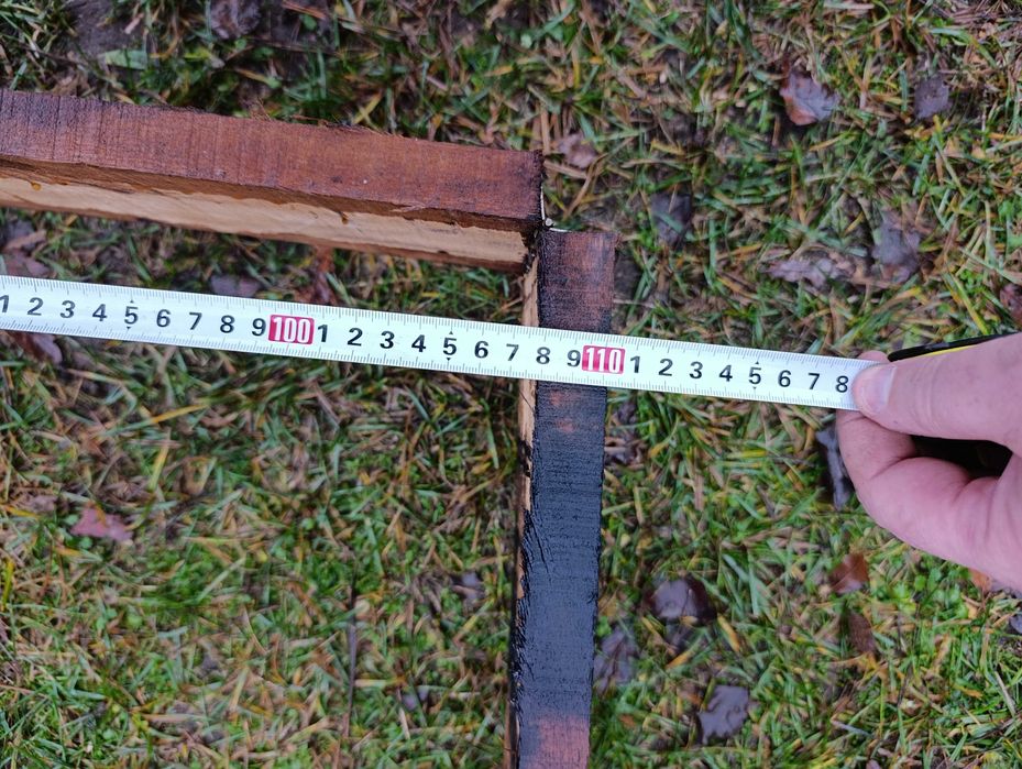 Drewniane ramki na warzywniak 110x100x14 cm