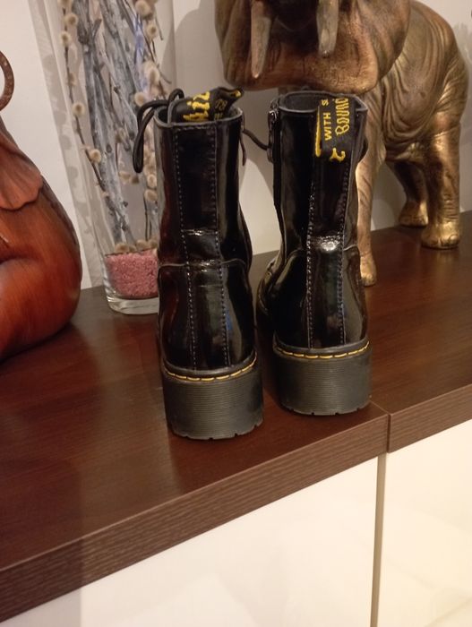 Glany skórzane czarne