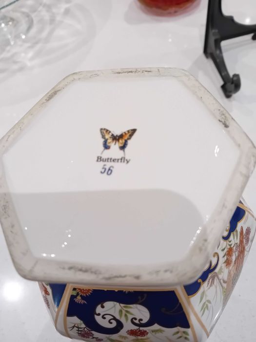 Jarra cerâmica buterfly