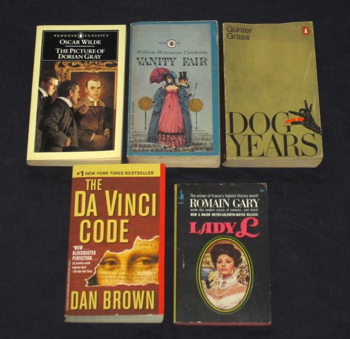 Livros de Bolso em Inglês Oscar Wilde Günter Grass Dan Brown